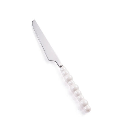 Casual Geometry Stainless Steel ceramics spoon Tableware 1 Piece