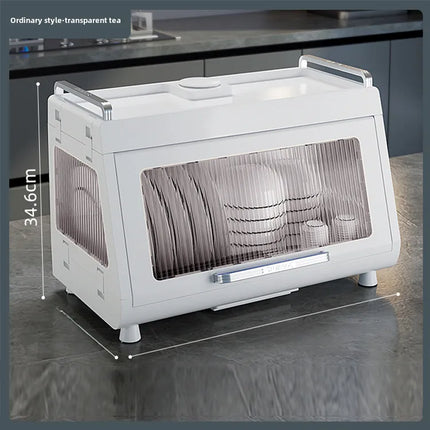 Golden Cat Kitchen Draining Cupboard with Lid for Bowl Box for Bowl and Dish Plate Chopsticks Tableware Household Storage Shelf Storage Box