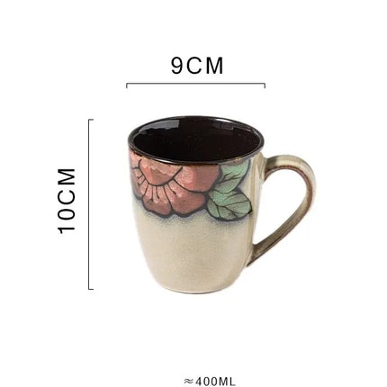 Retro Flower ceramics Tableware 1 Piece