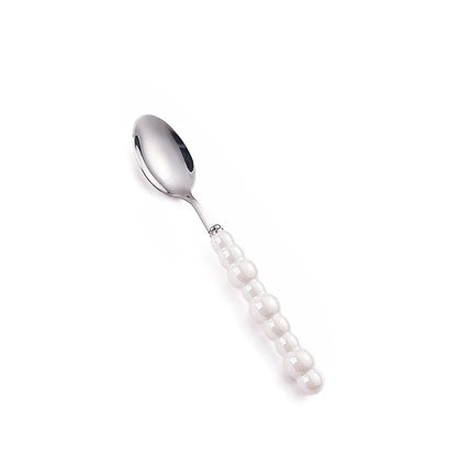 Casual Geometry Stainless Steel ceramics spoon Tableware 1 Piece