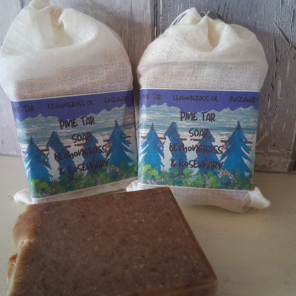 Pine Tar Soap Rosemary & Lemongrass