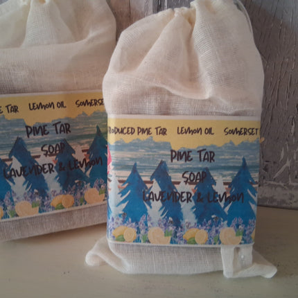 Pine Tar Soap Lavender Lemon