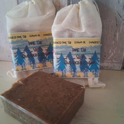 Pine Tar Soap Lavender Lemon