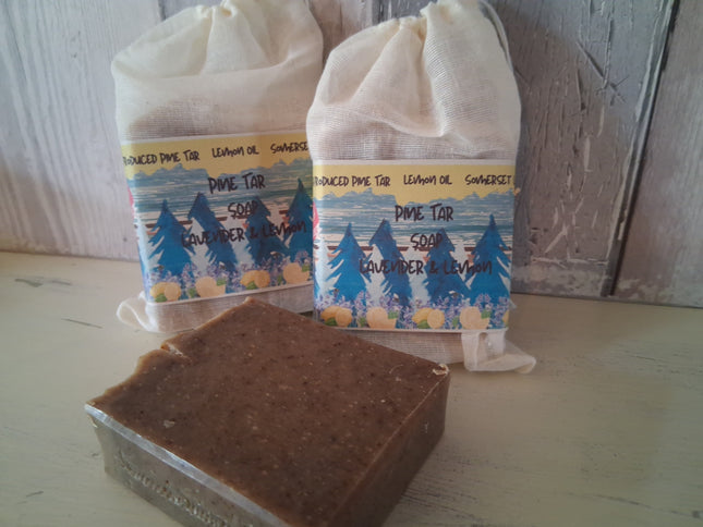 Pine Tar Soap Lavender Lemon